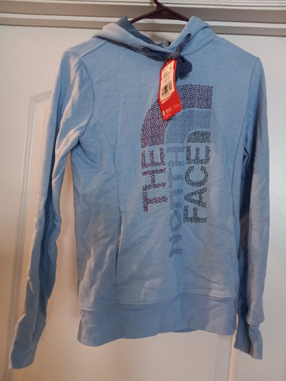 The North Face Trivert Hoodie XS Light Blue Logowear NWT
